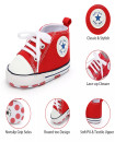 First Walker Canvas shoes crib Baby High Top Ankle shoes Boy and Girl Red